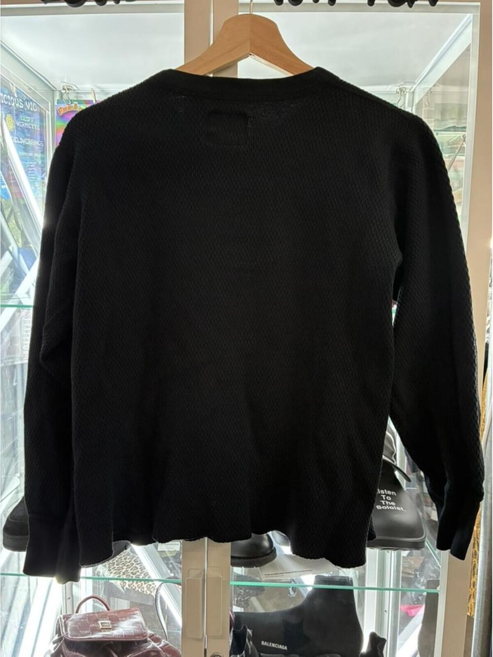 vintage military thermal black 20x22 medium